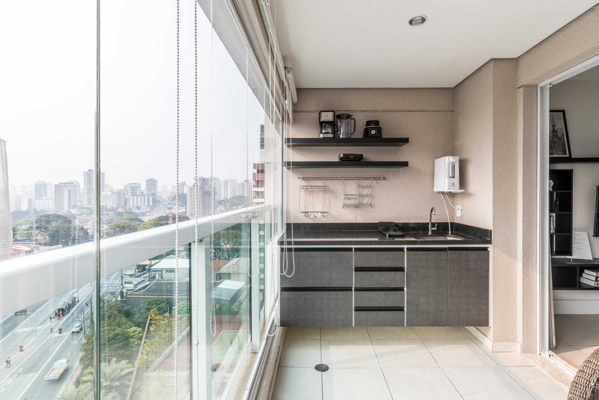 Estilo, Conforto E Vista Panoramica Ideal Para Trabalho Ou Lazer Сан-Пауло Экстерьер фото